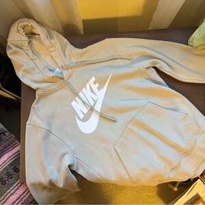 Nike Hoodie with Logo Parachute Beige men’s XS